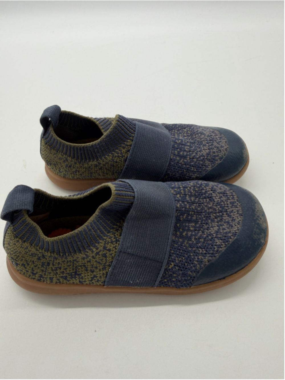 Livie & Luca Lynx Toddler Sneakers Size 9 Blue Knit Slip-On Shoes - Picture 4 of 6